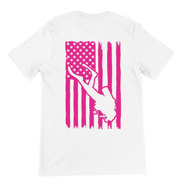 U.S. Diver Flag Pink